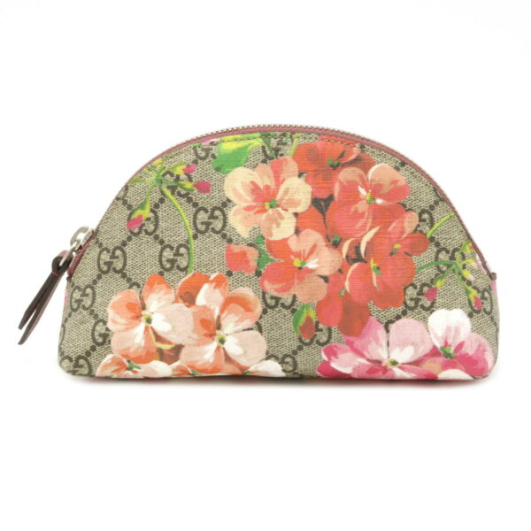 22110671 Gucci GG Blooms GG Supreme Cosmetic Pouch Beige