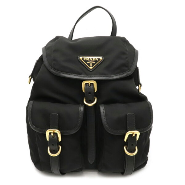 22111045 Prada Mini Backpack Nylon Leather Nero Black