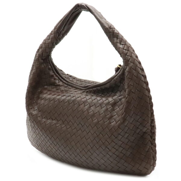 22111183 1 Bottega Veneta Intrecciato Hobo Shoulder Handbag Leather Brown