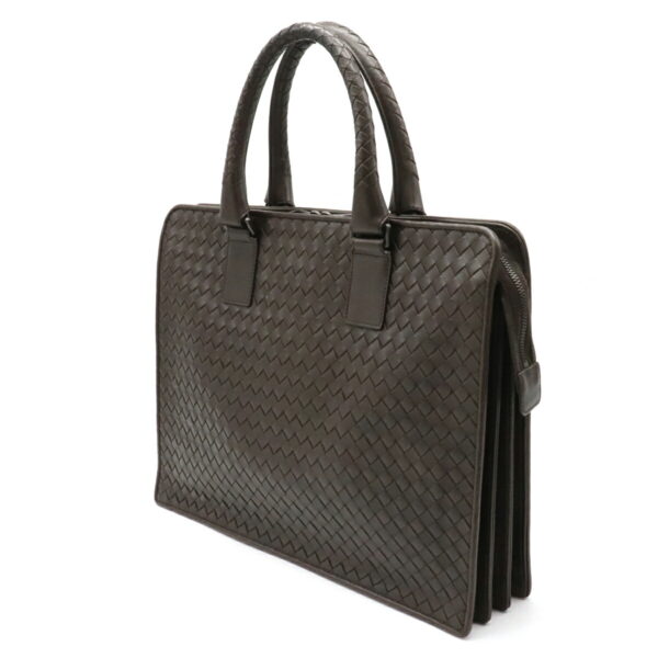 22120052 1 Bottega Veneta Intrecciato Business Bag Briefcase Bag Leather Brown