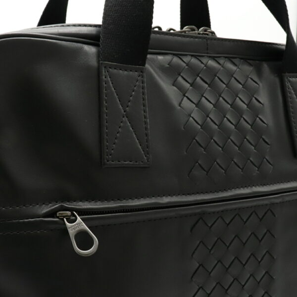 22120060 8 Bottega Veneta Intrecciato Briefcase Business 2Way Shoulder Leather Black