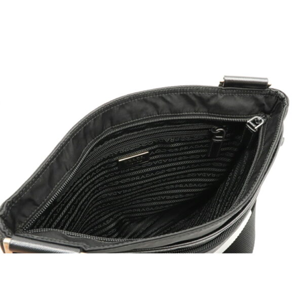 22120302 4 Prada Duty Free Shoulder Bag Nylon Leather Nero Black