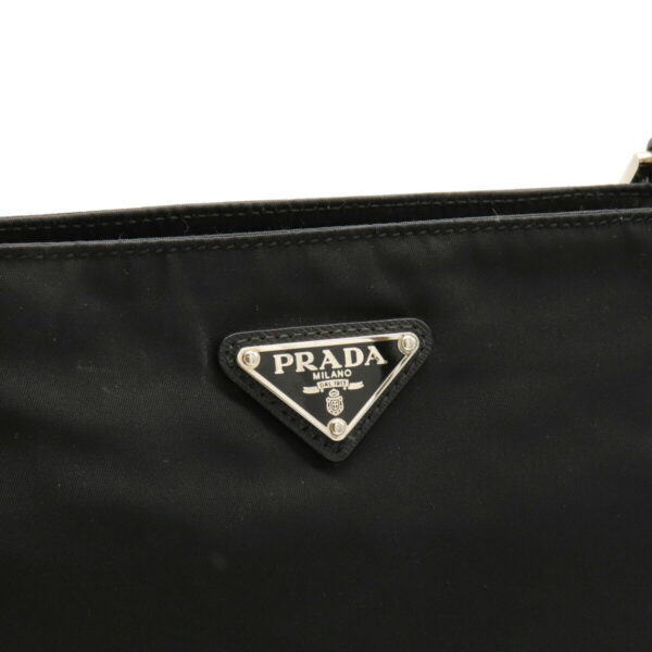 22120302 7 Prada Duty Free Shoulder Bag Nylon Leather Nero Black