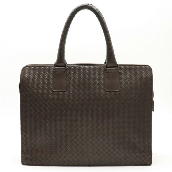 22120321 Bottega Veneta Intrecciato Briefcase Bag Leather Brown