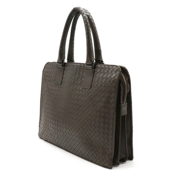 22120321 1 Bottega Veneta Intrecciato Briefcase Bag Leather Brown