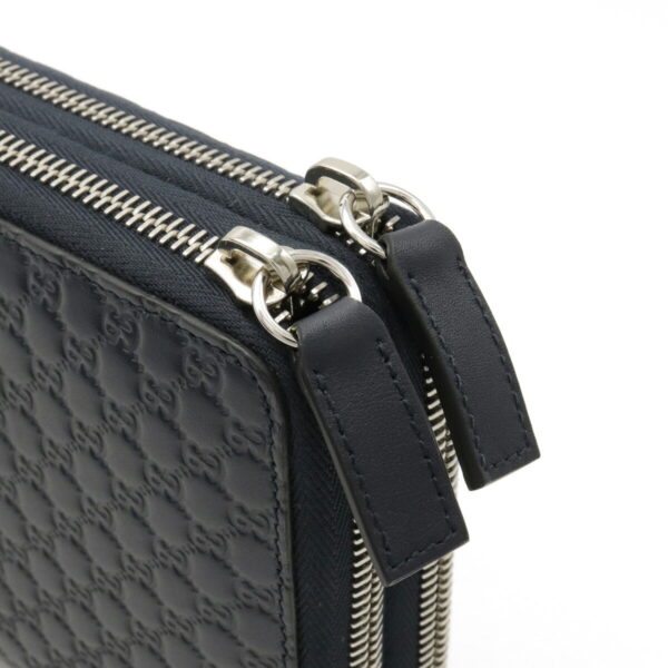 22120575 2 Gucci Micro Guccisima Leather Travel Case Navy