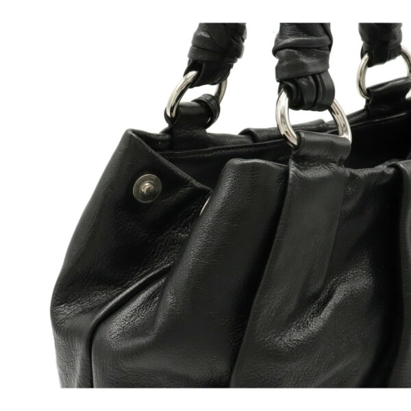 22120619 5 Prada Tote Bag Leather Nero Black