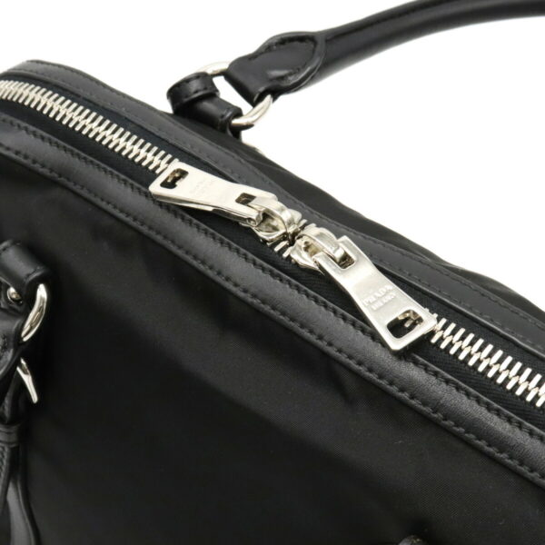 22120956 5 Prada Tote Bag Nylon Leather Nero Black