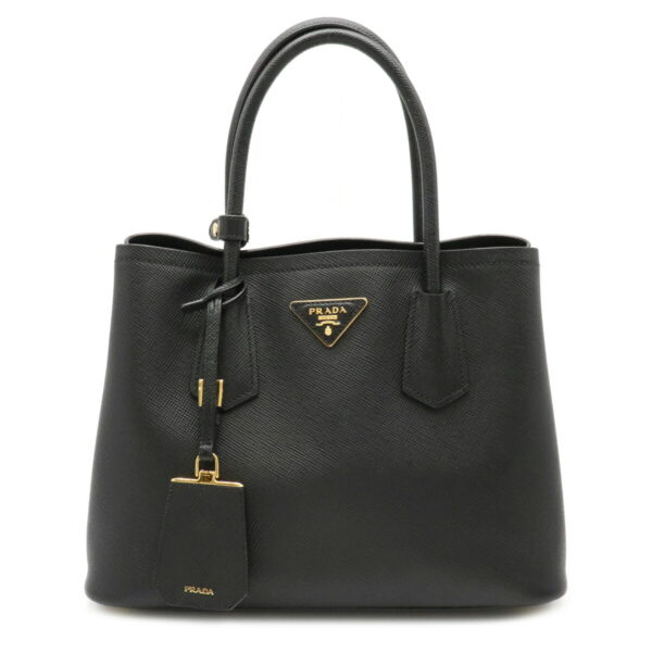 22120963 Prada Saffiano Tote Bag Leather Nero Black