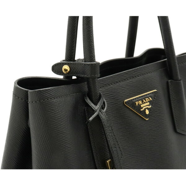 22120963 7 Prada Saffiano Tote Bag Leather Nero Black