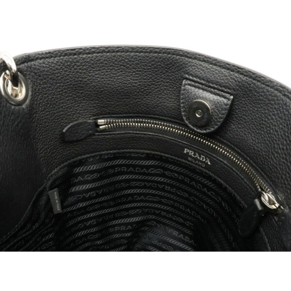 22131096 5 Prada Bucket Shoulder Bag Leather Nero Black