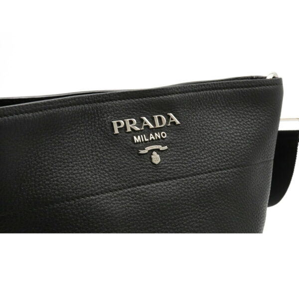 22131096 7 Prada Bucket Shoulder Bag Leather Nero Black