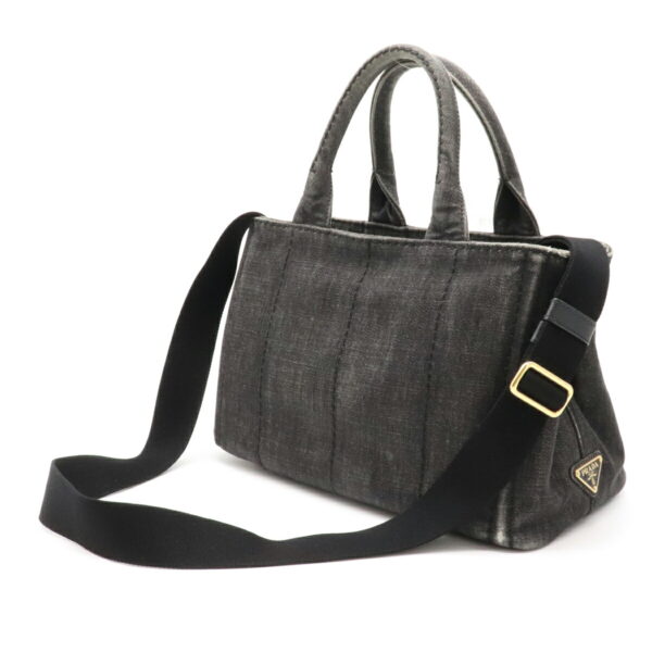 22141457 1 Prada Canapa Tote Bag Denim Black