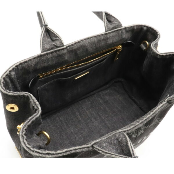 22141457 4 Prada Canapa Tote Bag Denim Black