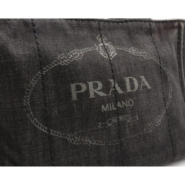 22141457 6 Prada Canapa Tote Bag Denim Black