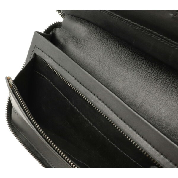 22150844 5 Bottega Veneta Intrecciato Leather Clutch Bag Black