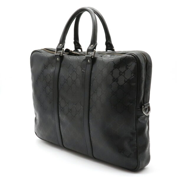 22150865 1 Gucci GG Implement Leather Business Briefcase Black