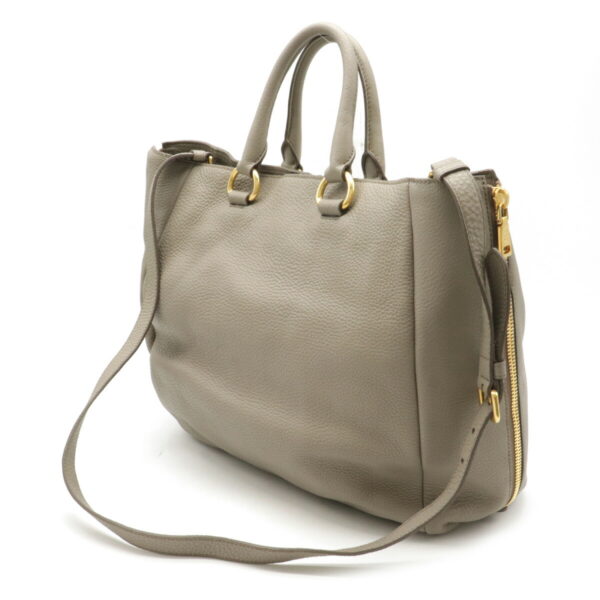 22160237 1 Prada Vitello Daino Tote Bag Leather Argilla Greige