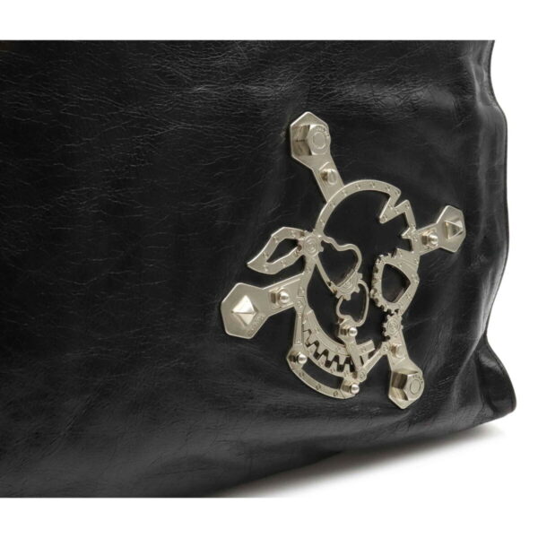 22170696 8 Prada Skull Tote Bag Leather Nero Black