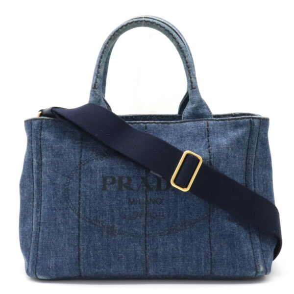 22190731 1 Prada Canapa Tote Bag Denim Blue