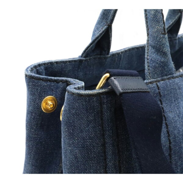 22190731 6 Prada Canapa Tote Bag Denim Blue