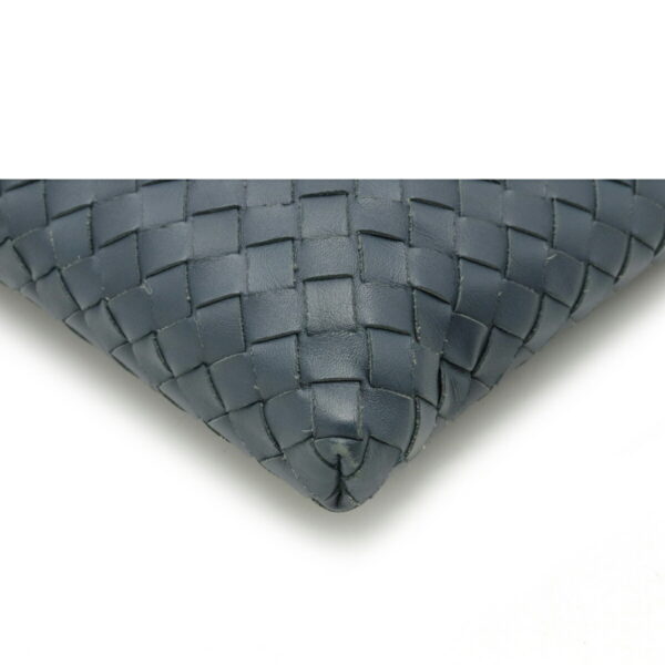 22200493 3 Bottega Veneta Intrecciato Shoulder Bag Leather Navy