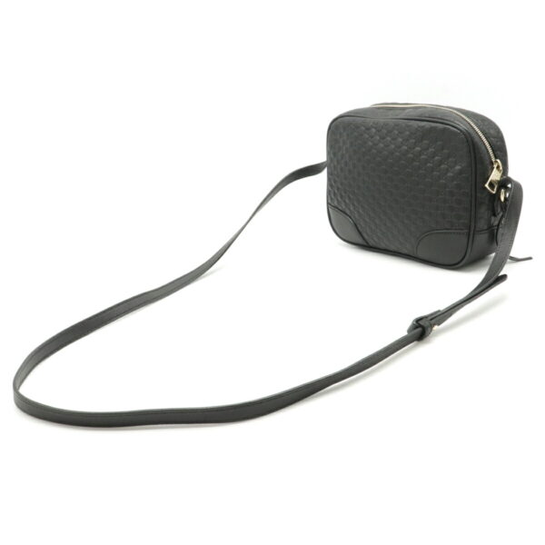 22200709 2 Gucci Micro Guccisima Leather Pochette Crossbody Bag Black