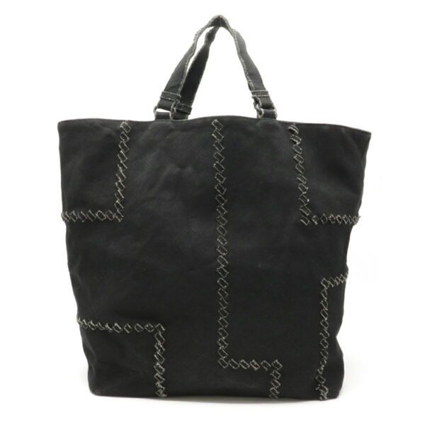 22201134 1 Bottega Veneta Tote Bag Shoulder Bag Canvas Black