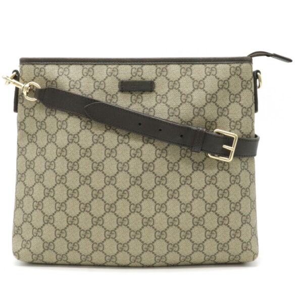 22201146 1 Gucci GG Supreme Crossbody Shoulder Bag Beige