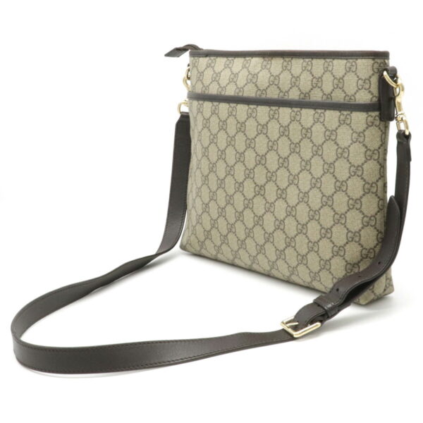 22201146 2 Gucci GG Supreme Crossbody Shoulder Bag Beige