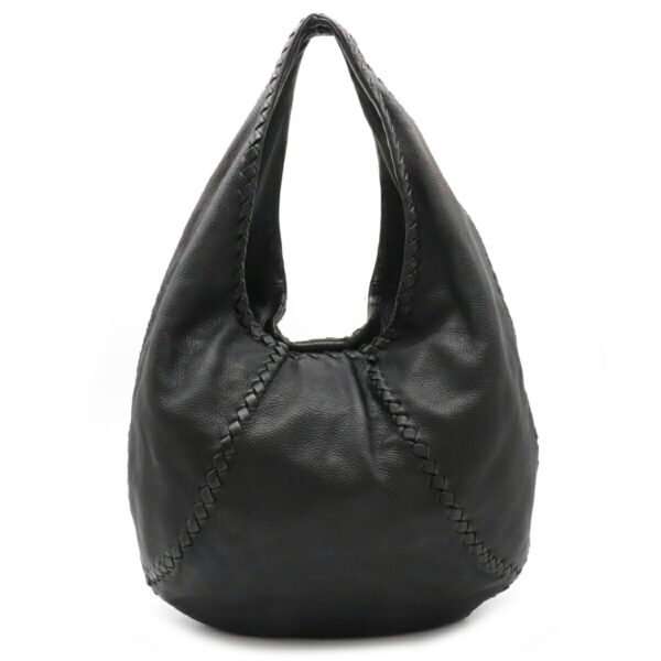 22210280 1 Bottega Veneta Shoulder Bag Leather Black