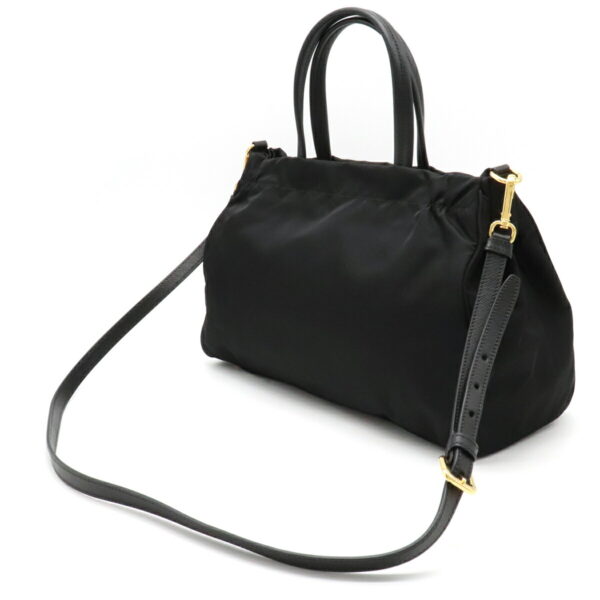 22210281 2 Prada Tote Bag Nylon Leather Nero Black