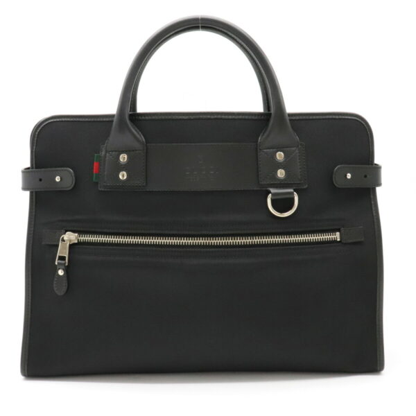 22211097 1 Gucci Nylon Leather Business Briefcase Black