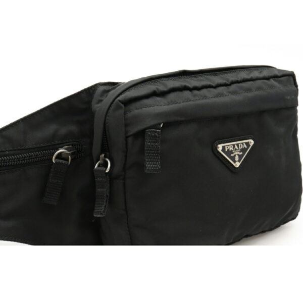 22230320 8 Prada Waist Bag Nylon Nero Black