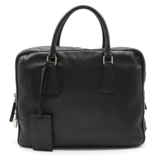 22230442 1 Prada Saffiano Travel Briefcase Leather Nero Black