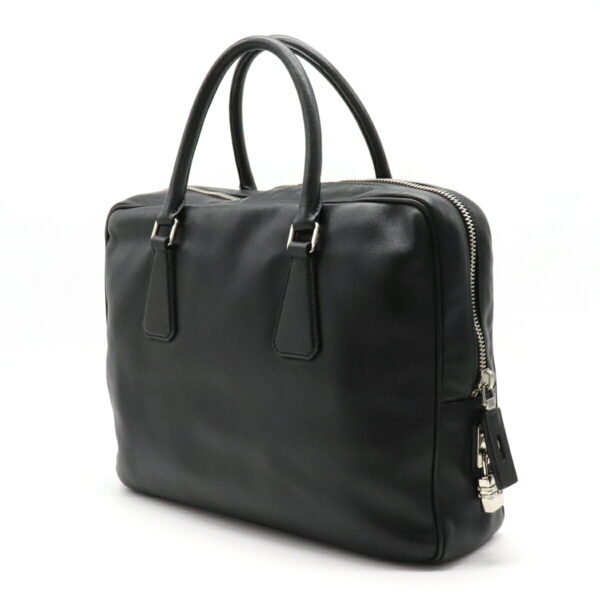 22230442 2 Prada Saffiano Travel Briefcase Leather Nero Black