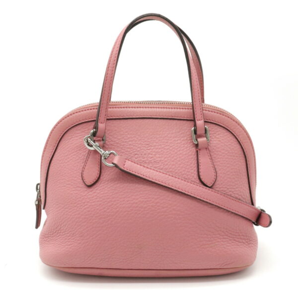 22240682 1 Gucci Mini 2way Leather Crossbody Shoulder Bag Pink