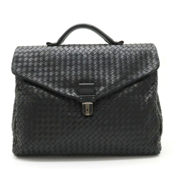 22340836 1 Bottega Veneta Intrecciato Briefcase Leather Black