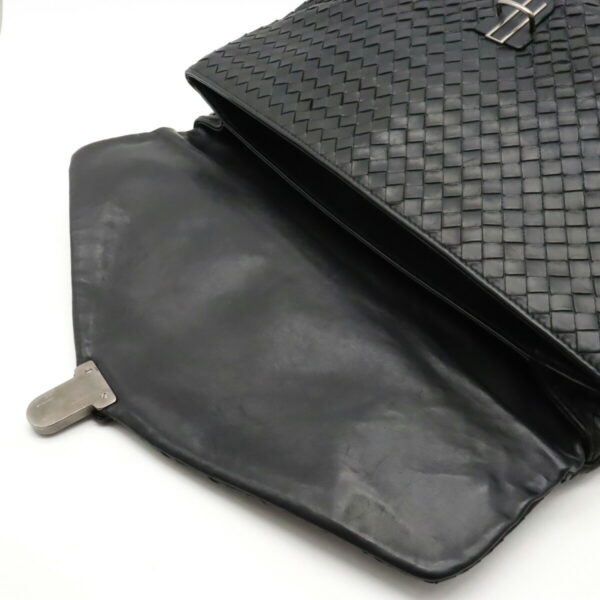 22340836 6 Bottega Veneta Intrecciato Briefcase Leather Black