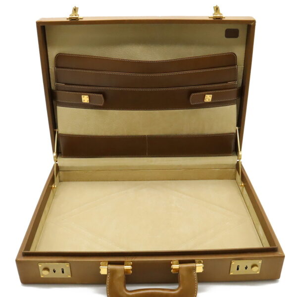 22340873 5 Loewe Amazona Attaché Case Leather Mustard