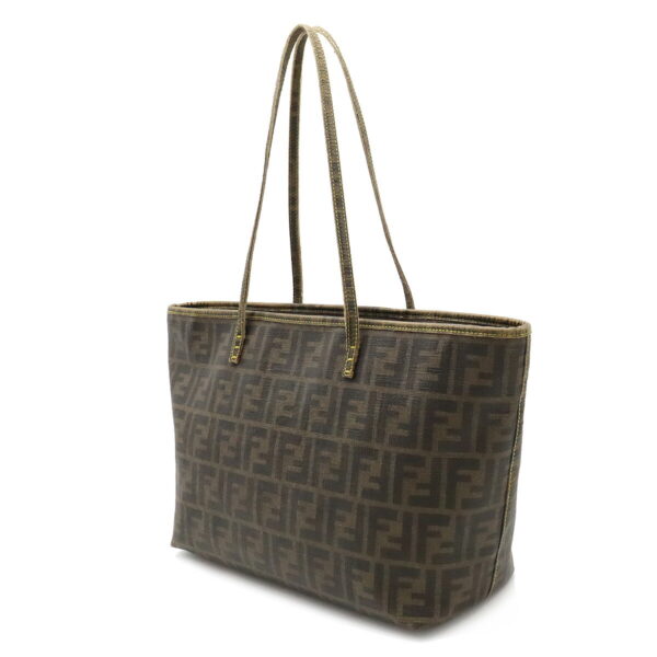 22360194 2 Fendi Zucca Pattern Tote Bag Khaki Brown