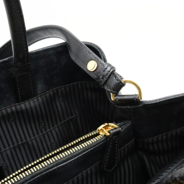 22361216 6 Fendi 2Jours Handbag 2way Leather Black