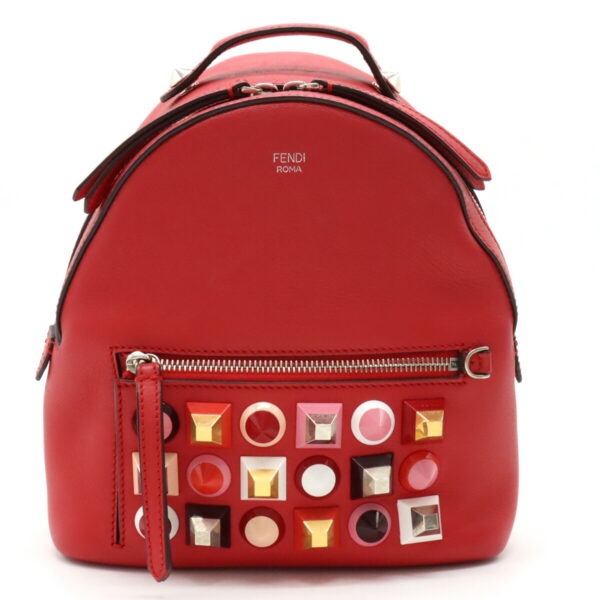 22361263 1 Fendi Mini Rucksack Valentine Edition Leather Red