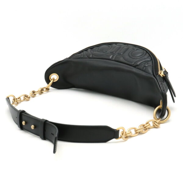 22400660 2 Salvatore Ferragamo Gancini Belt Bag Leather Black