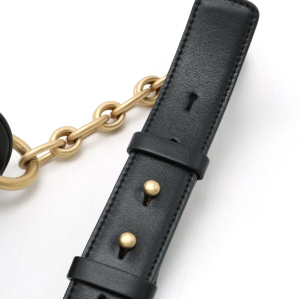 22400660 4 Salvatore Ferragamo Gancini Belt Bag Leather Black