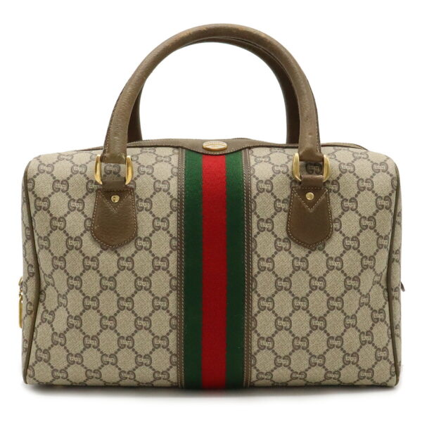 22400664 1 Gucci GG Plus Sherry Line Mini Bag Leather Beige