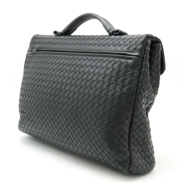 22400803 2 Bottega Veneta Intrecciato Briefcase Leather Black