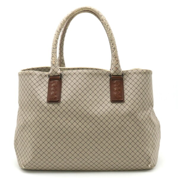 22401200 1 Bottega Veneta Intreccio Jet Tote Leather Gray