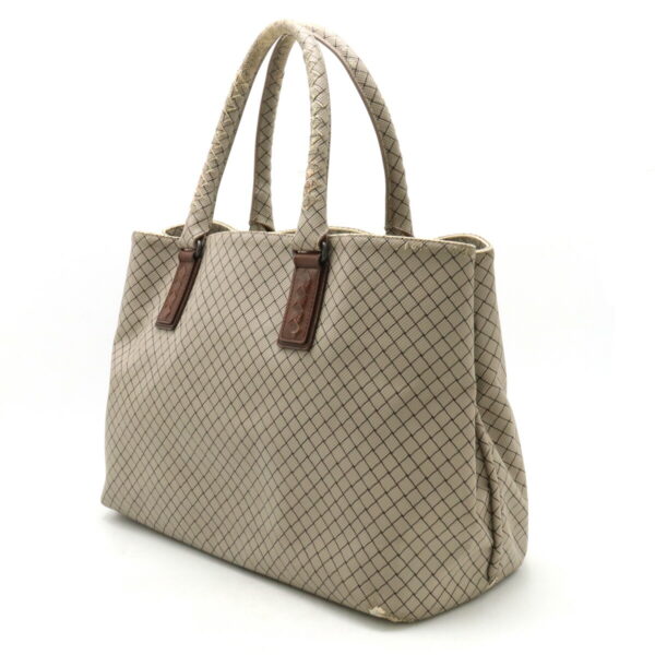 22401200 2 Bottega Veneta Intreccio Jet Tote Leather Gray