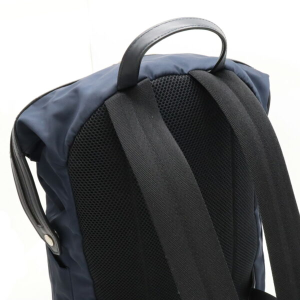 22410069 6 Fendi Bugs Eye Monster Backpack Nylon Leather Navy